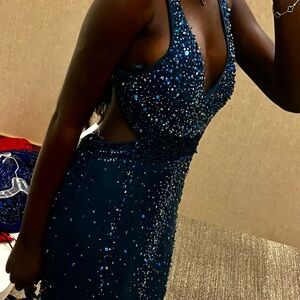 Elegant Blue Evening Dress